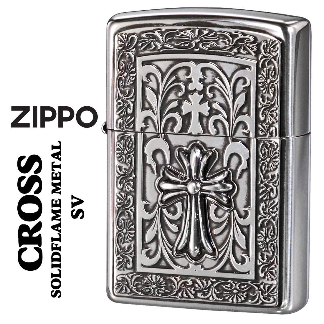 zippo ライター (ジッポーライター)ZP ソリッドフレームメタル画像