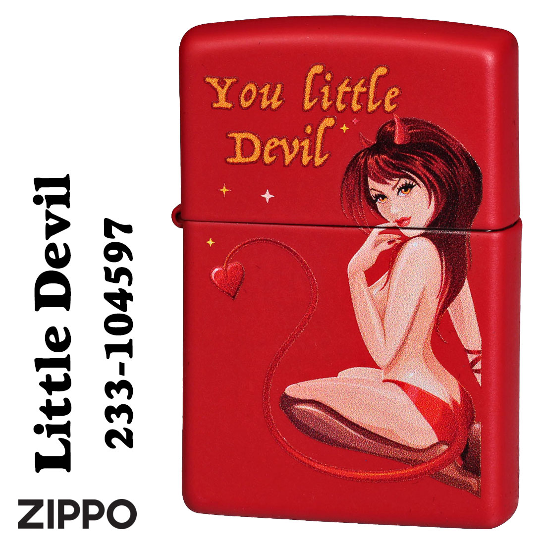 ZIPPO/ Little Devil Red  レッドマット 赤　2023モデル Z233-104597画像