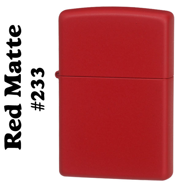 zippo(ジッポーライター)Red Matte レッドカラーマットジッポー #Z233画像