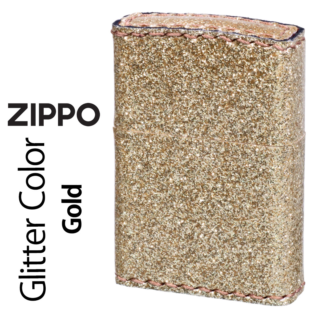 zippo(ジッポーライター)グリッター カラー Glitter color ゴールド　ZSGL-GD画像 