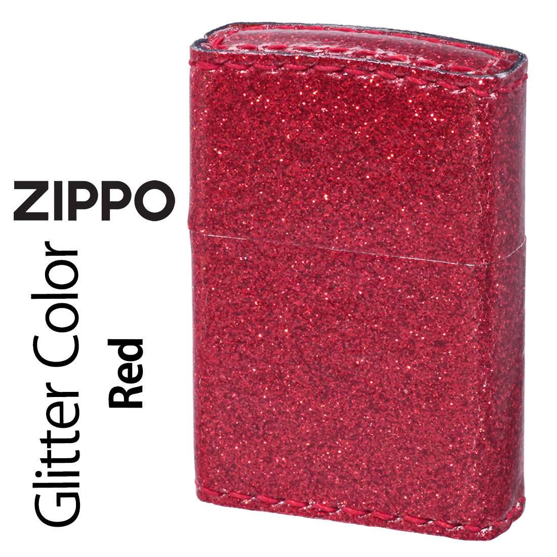 zippo(ジッポーライター)グリッター カラー Glitter color レッド ZSGL-RD画像