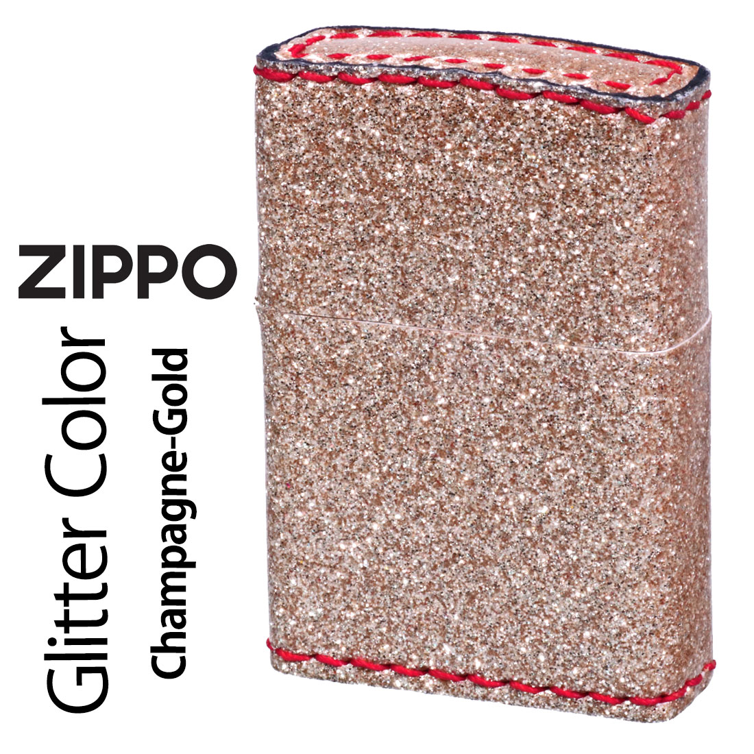 zippo(ジッポーライター)グリッター カラー Glitter color シャンパンゴールド ZSGL-SGD画像