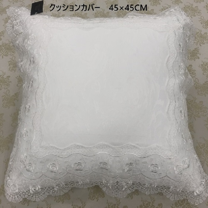 オーガンジーレースクッションカバー 45cm×45cm