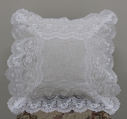 オーガンジーレースクッションカバー 35cm×35cm