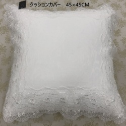 オーガンジーレースクッションカバー 45cm×45cm
